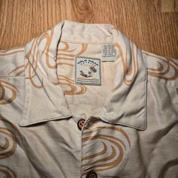 Colo Wear Hawaiian Shirt Woody Car Palm Tree Surfboard Aloha M - Picture 6 of 9